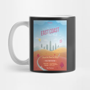 East Coast Retro Travel Poster Mug